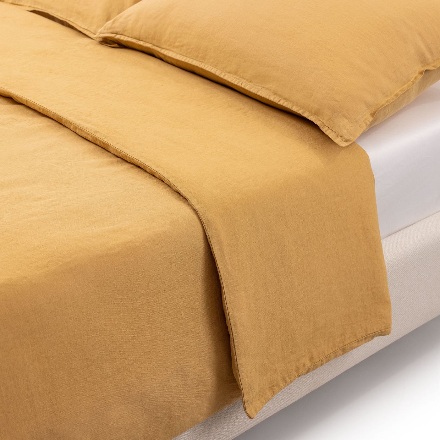 סט מצעים חלקי פשתן